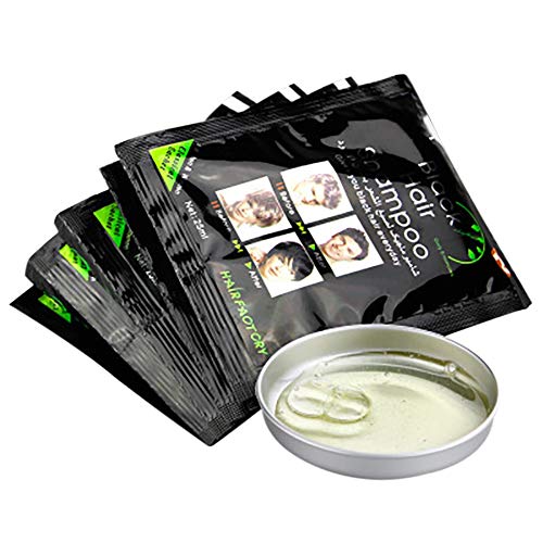 ARTIFUN Hair Dye Cream Black Natural Long Lasting No Hair Damage DIY Home Salon Easy to Use Hair Dye Shampoo 25ml*10 Packs Cover