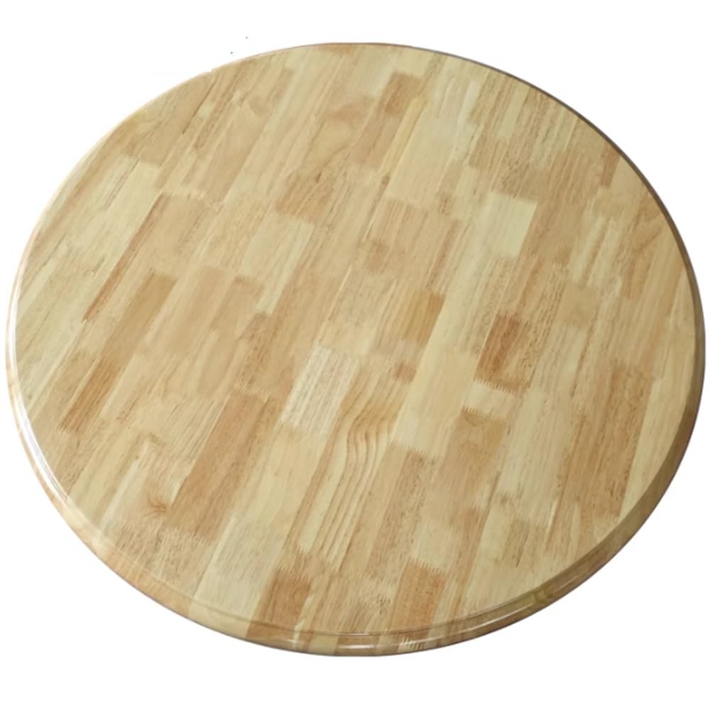 Duży gramofon Lazy Susan z litego drewna - 81 cm obrotowa taca do serwowania do kuchni, łatwa do czyszczenia okrągła płyta na blat, idealna do rozrywki i jadalni (kolor: C)