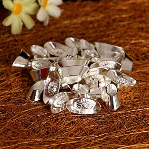 ZHONGJIUYUAN 50pcs Feng Shui Auspicious Golden Chinese Wealth Lingotes W Fengshuisale (color plateado)