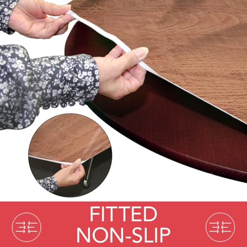 image for Covers For The Home Deluxe Elastic Edged Flannel Backed Vinyl Fitted T