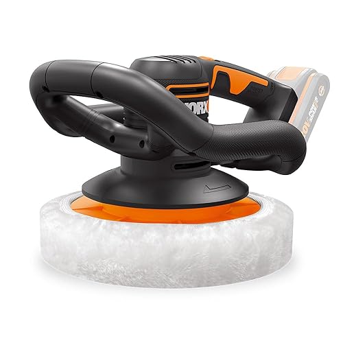 WORX Polisseuse Orbitale sans Fil 20V WX856.9, Plaque ⌀254 mm,