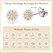 AOEDEJ Daisy Flower Cartilage Earrings Hypoallergenic Tragus Earring Sterling Silver Floral Designs for Women Piercing Jewelry Fashion Gifts