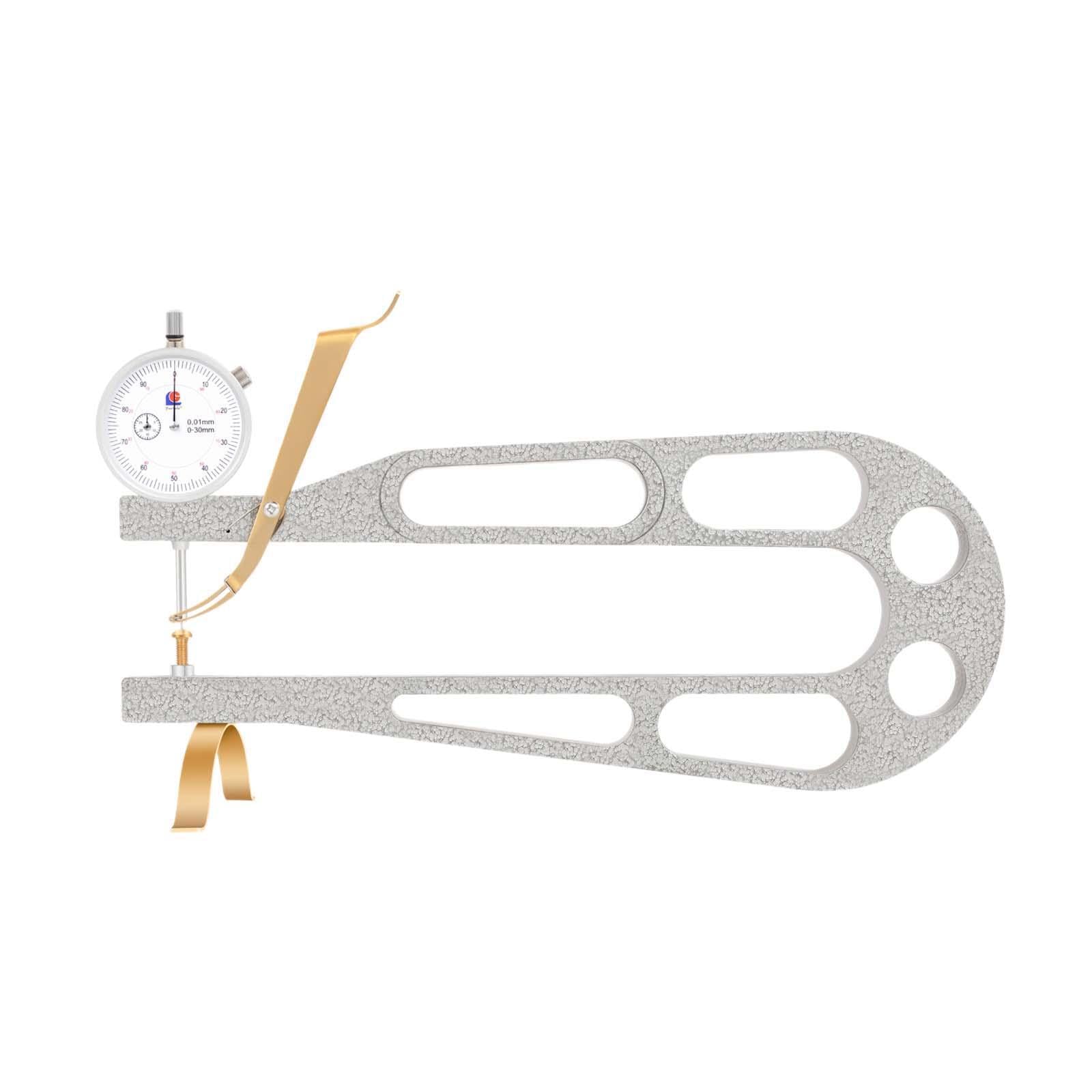 Calibro indicatore a quadrante per violino 0-10 mm, misuratore di spessore preciso, strumenti per la liuteria, comodo per i musicisti. Il misuratore di spessore è adatto per la liuteria.