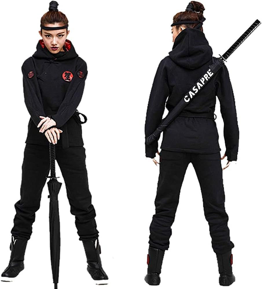 Samurai Umbrella Umbrella Creative Semi-Automatic Samurai Umbrella,Windproof Outdoor Umbrella.Sun Protection Umbrella Black.The Best Creative Gift.