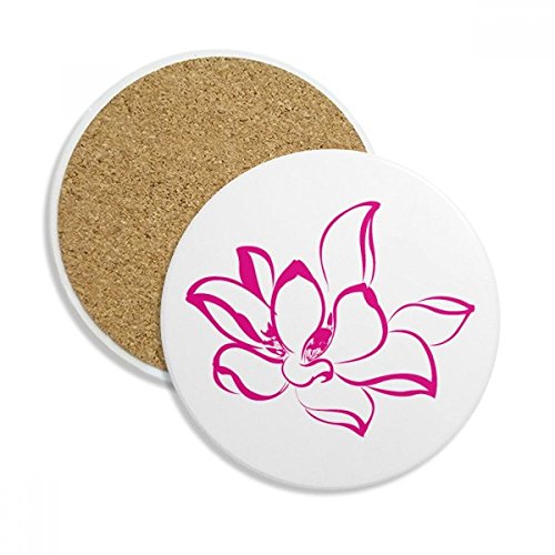 Dessous de verre lotus pierre absorbante céramique multicolore - 2