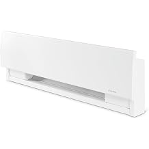 Stelpro Prima Electric Baseboard Heater, 375W / 120V, 22-1/4-In Long x 7-In High, Rooms up to 37 sq. ft., Discreet Design (ASPRM0371W) - White
