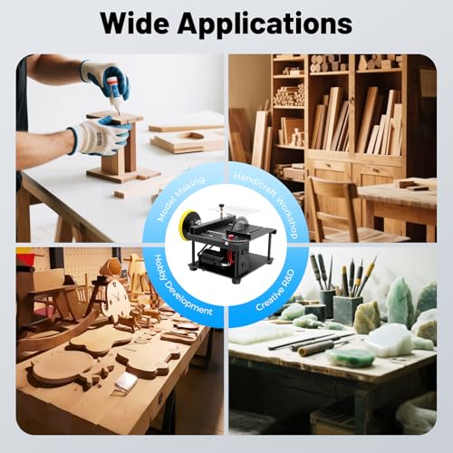 Table Saws Professional Mini Table Saw & Sander,Evolution Table Saw,Portable Saw Station for Crafts,motor control for grinding,cutting, Angle and Speed Adjustable,for Wood/Acrylic/PCB thumbnail 7