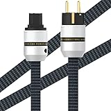 Audiosystem verbessern: Audiophiles Stromkabel, reduziert Geräusche erheblich und verbessert das gesamte Audiosystem mit größerer Dynamik.