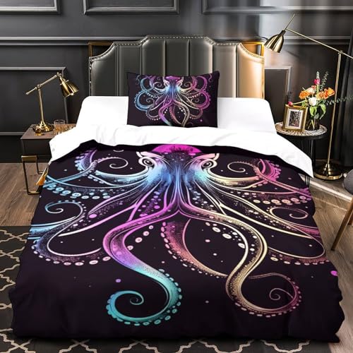 Housse couette antibactérienne pieuvre microfibre contre la transpiration - 4