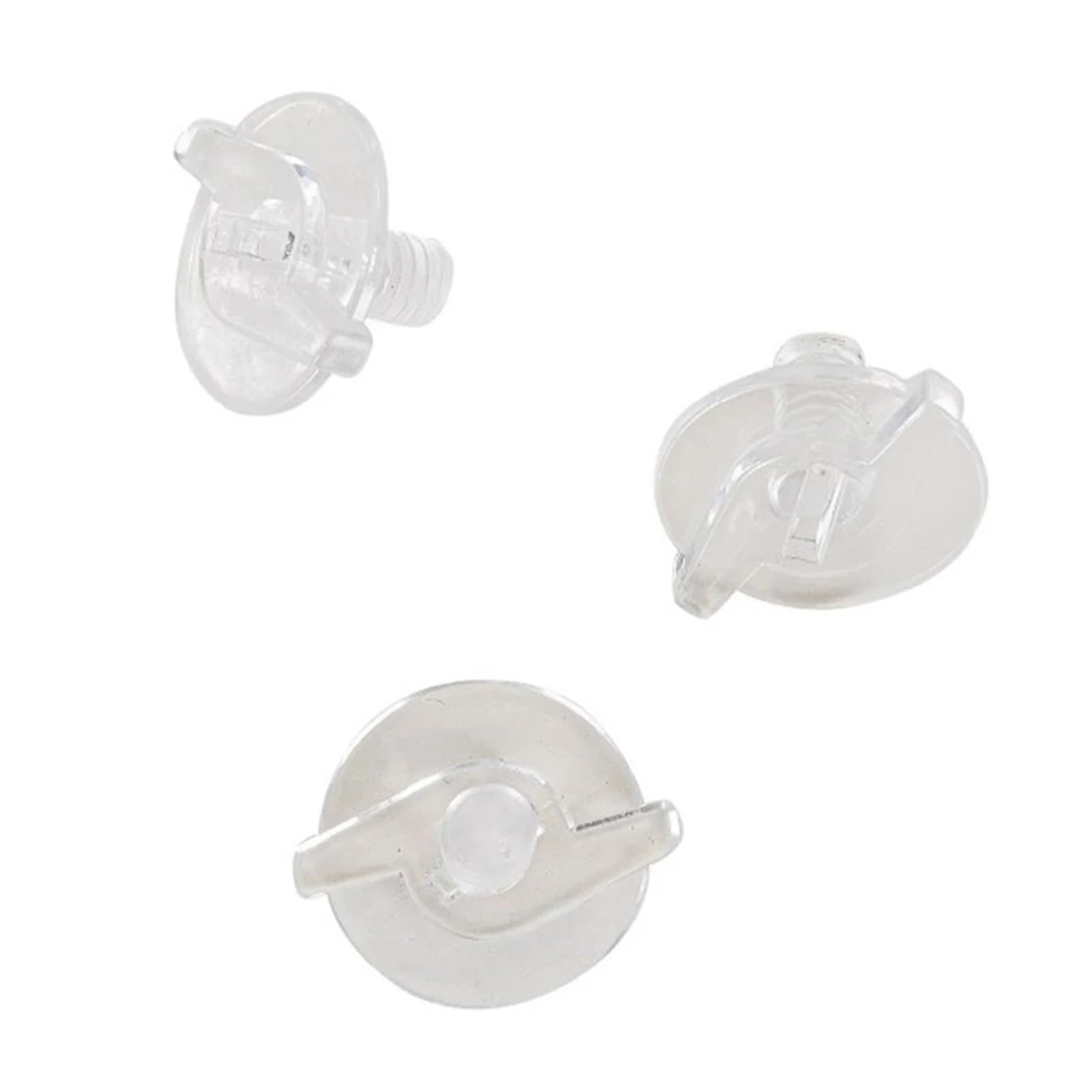 Qvorlth Clear Welding Hood Fasteners 18Pcs Universal Motorcycle Helmet Visor Screws Accessories Plastic Screw Replacement(Clear)