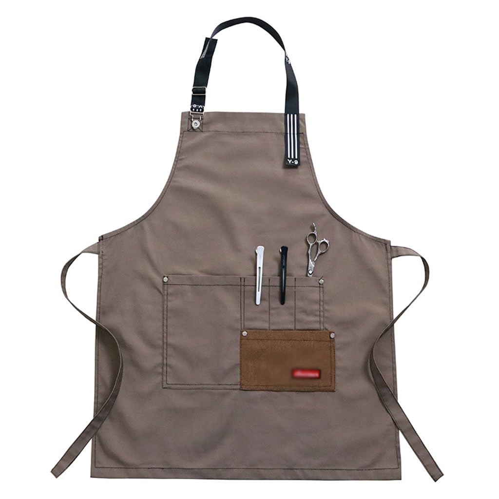 Grembiule da Cuoco Grembiule for la cucina di casa, ristorante, cameriere, parrucchiere, negozio di tè al latte, parrucchiere e manicure, abiti da lavoro for uomini e donne Grembiuli da Uomo(C,1)