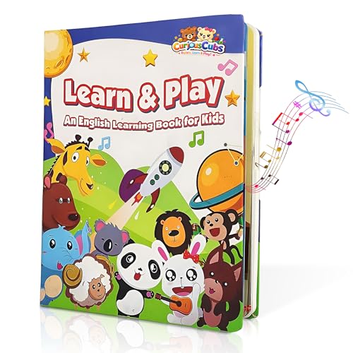 Image of 12-in-1 Interactive Musical Learning Book for Kids (1-5 Years) - Wonderful Gift | Learn and Play Sound Book with Fruits, Transportation and More | Educational Musical Toy