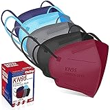KN95 Face Mask 50PCs, 5 Layer Design Cup Dust Safety Masks, Breathable Protection Masks Against PM2.5 Dust Bulk for Adult, Men, Women, Indoor, Outdoor Use