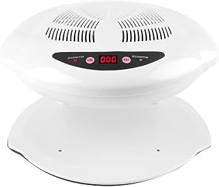 Air Nail Dryer, 2 in 1 400W Cool Warm Nail Air Blow Fan Nail Drying Machine Automatic Sensor Nail Polish Dryer Nail Art Manicure Tool for Salons or Home Use White