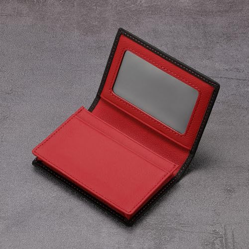 Image of HISCOW Business Card Holder with Large Compartment - Full Grain Leather