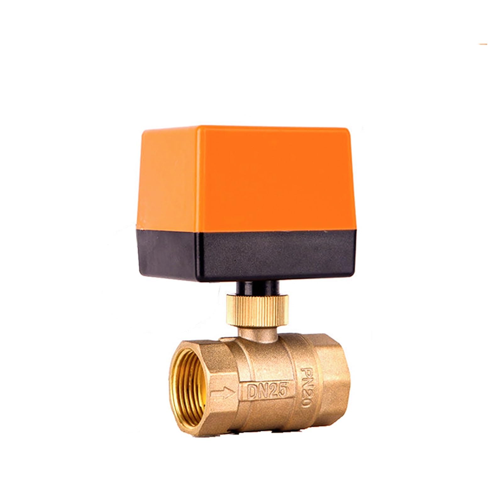 VSPPJYFG 1" Motorized 2-Way Ball Valve DN25 Brass Electric Ball Valve 3-Wire 2 Point Control 220V 12V 24V(220VAC)