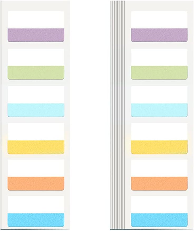 VBNZBK 300 Pcs Sticky Labels Document Index Labels, Writable and ...