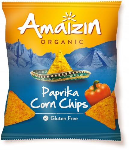 Amaizin Corn Chips- Paprika - Organic - 75g Bag - 30 Pack image 2