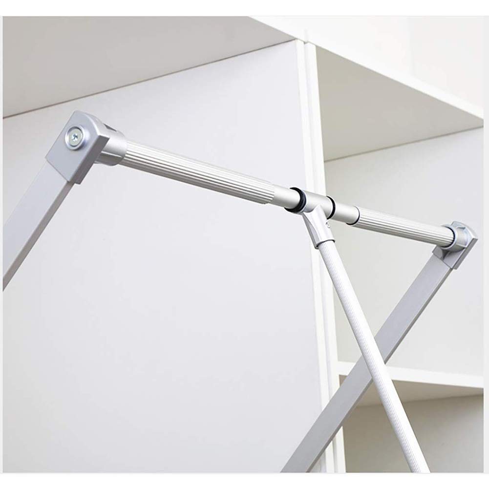 Asta Armadio Guardaroba a Muro Appendino Appeso, Cappotto Automatico di Larghezza di Rimbalzo, Porta Appendiabiti, Risparmio di Spazio, Reset Morbido, Argento, Carico 30 kg (Size : 830-1150mm)