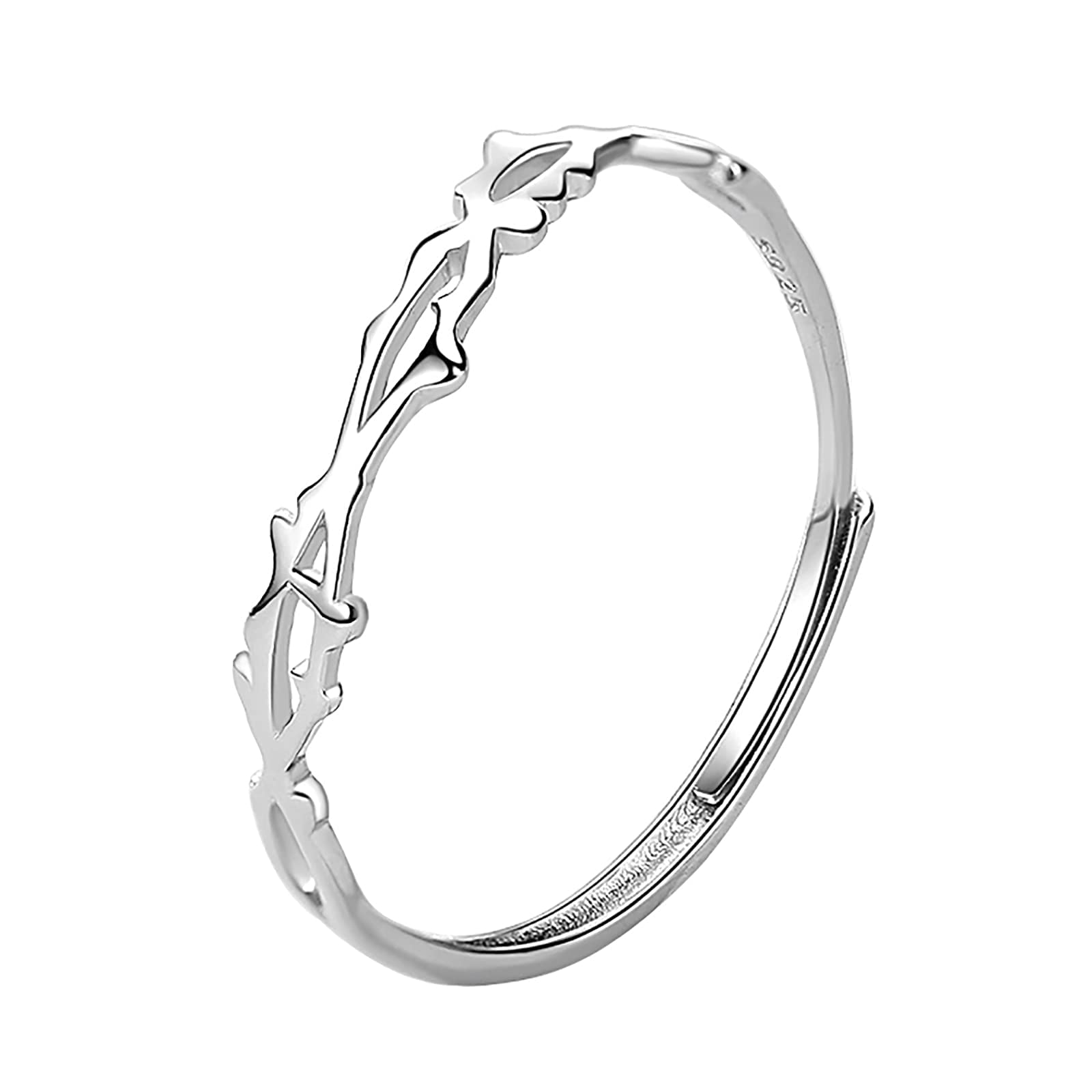 Bague en argent sterling 925 réglable : finis les problèmes de taille