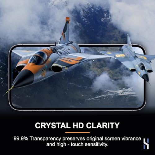 Image of Tempered Glass for iPhone 15 Plus | 16 Plus (2026 Edition) Military Grade 9H Screen Guard, Anti-Scratch, Shatterproof, Edge-to-Edge Full Coverage