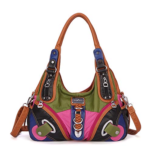 Handbag Hobo Women Handbag Roomy Multiple Pockets Street ladies' Shoulder Bag Fashion PU Tote Satchel Bag for Women