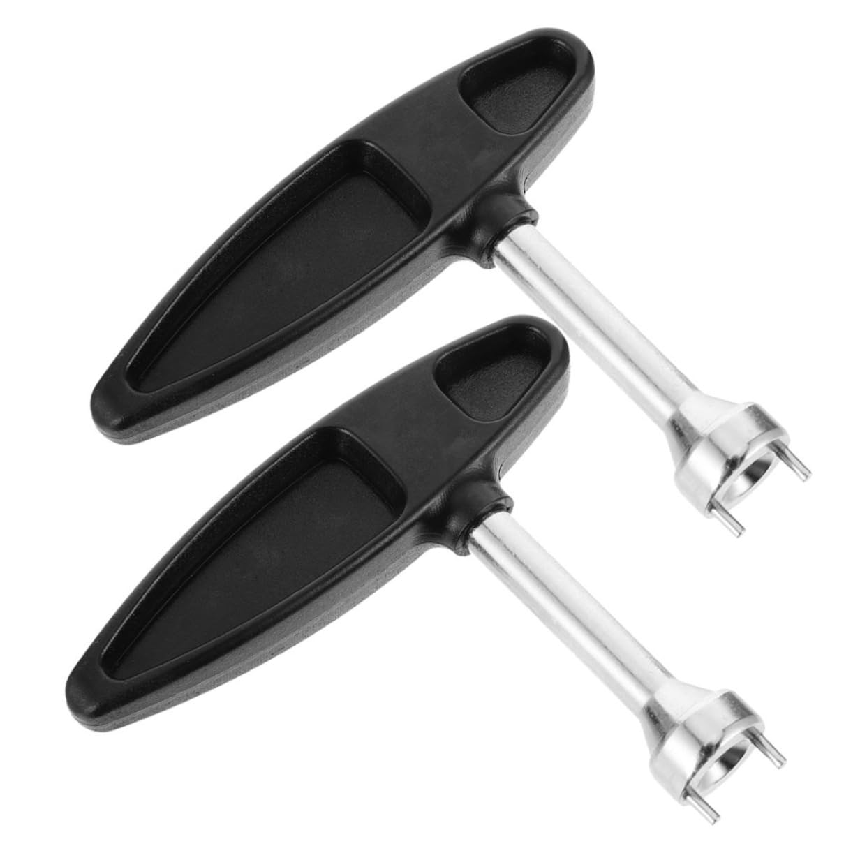 SUPVOX Golf Spike Wrench for Golfs 2pcs Golf Wrench Set T-shaped Remover Tool Ergonomic Handle Sturdy Stainless Steel