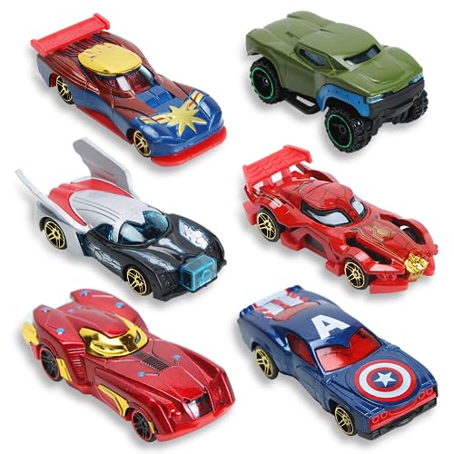 Siphus 6 Piezas Mini Coche Juguete, Coches para Niños, Micromachines Coches, Modelo de Juguete Coche, Regalos Cumpleanos Son Adecuados para Mayores de 3 Años