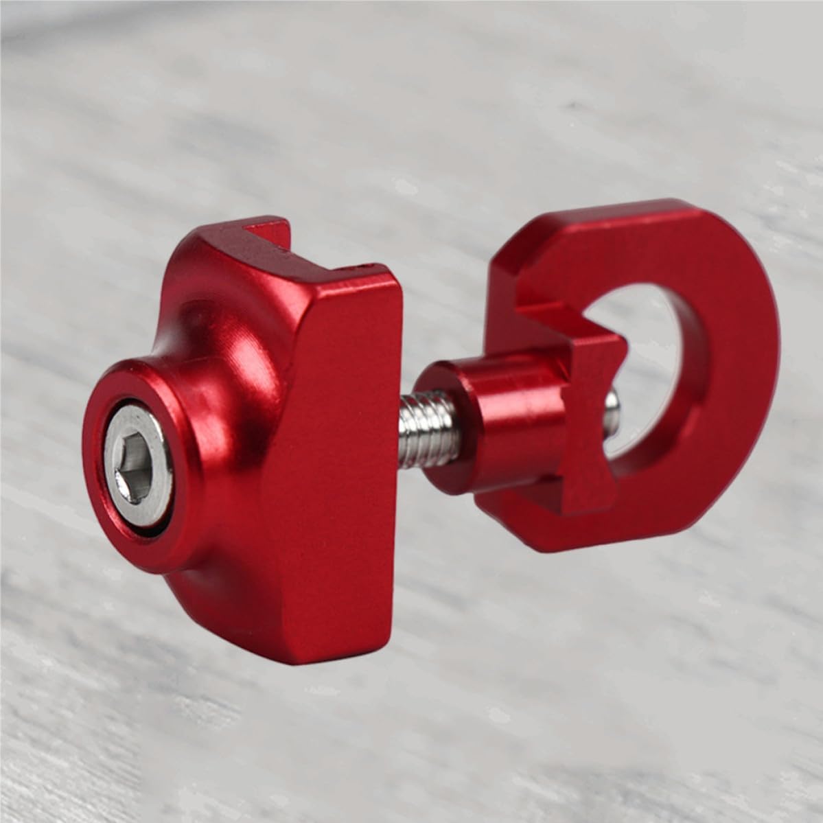 Toyvian Aluminum Alloy Chain Tensioner for Bicycle Roller Easy to Carry Chain Regulator for Foldable Bike Improves Driving Safety