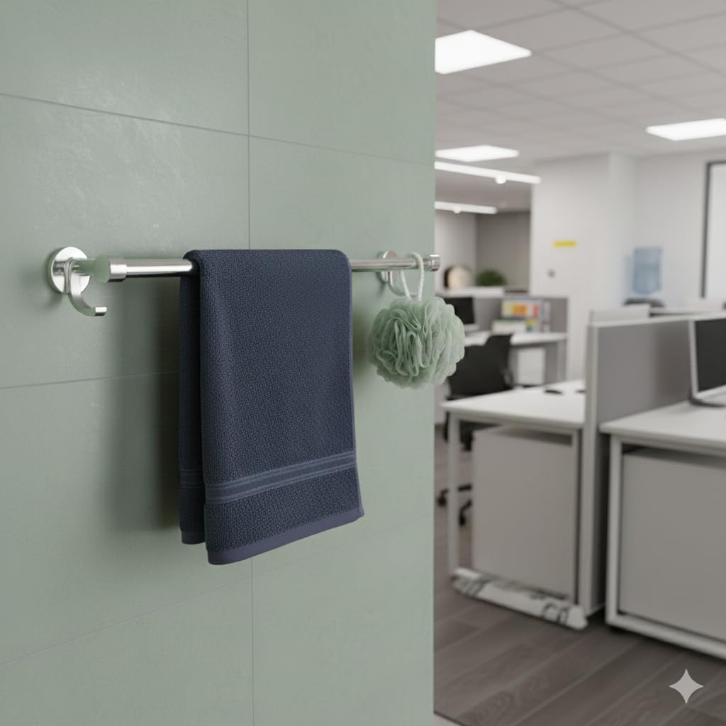 Stainless Steel Wall Mounted Towel Rod -4