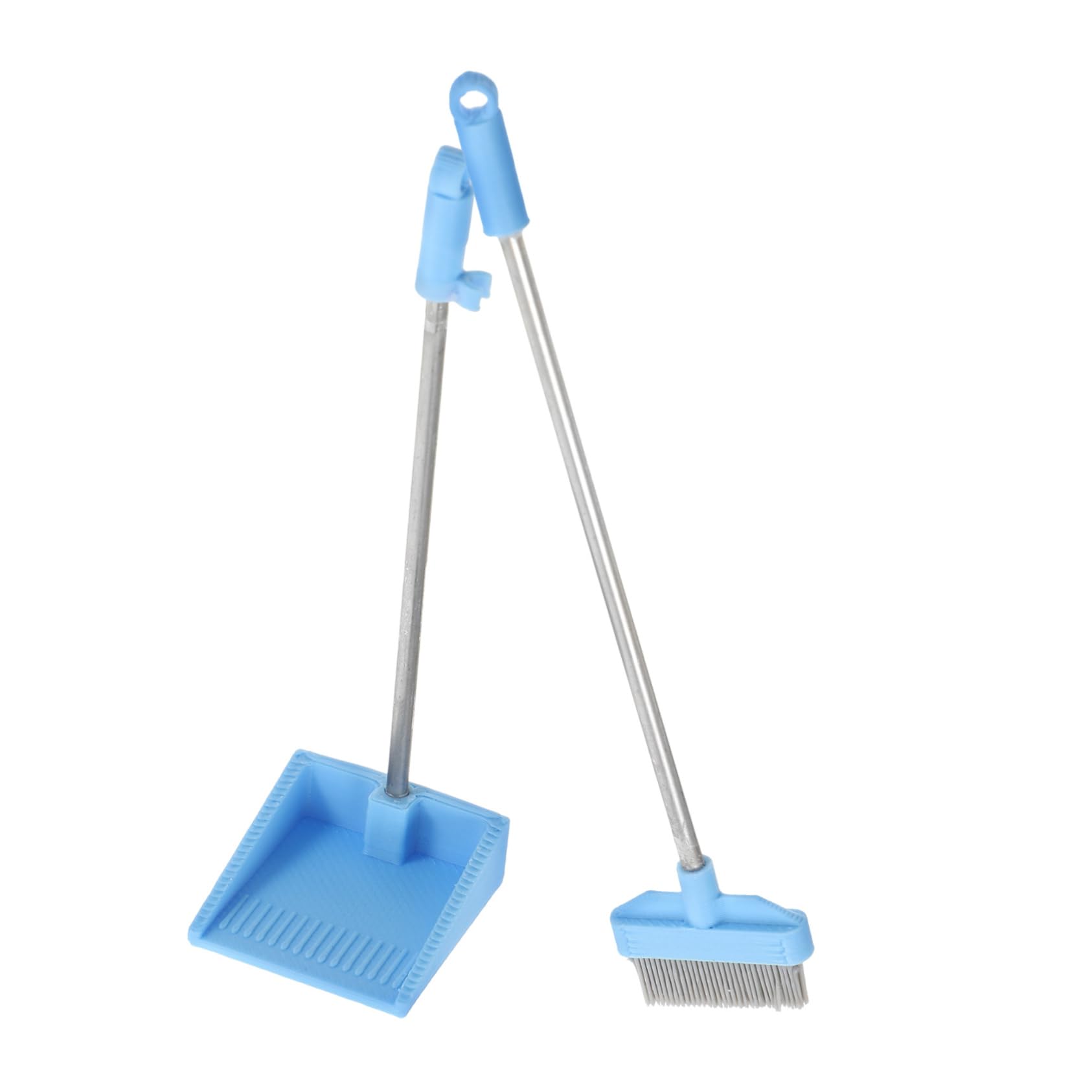 KALLORY Miniature Cleaning Tools Set Mini Broom Dustpan Artificial Mini Straw Brooms for Dollhouse