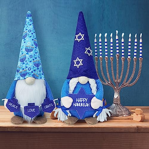 CRCZK-Hanukkah-Gnomes-Decorations-for-Home-Menorah-Chanukah-Decor-Hannukah-Ornaments-Jewish-Gnome-Gifts-Hanukkah-Tiered-Tray-Decor-Hannukah-Gnomes-Gifts CRCZK Hanukkah Gnomes Decorations for Home Menorah Chanukah Decor Hannukah Ornaments Jewish Gnome Gifts Hanukkah Tiered Tray Decor Hannukah Gnomes Gifts