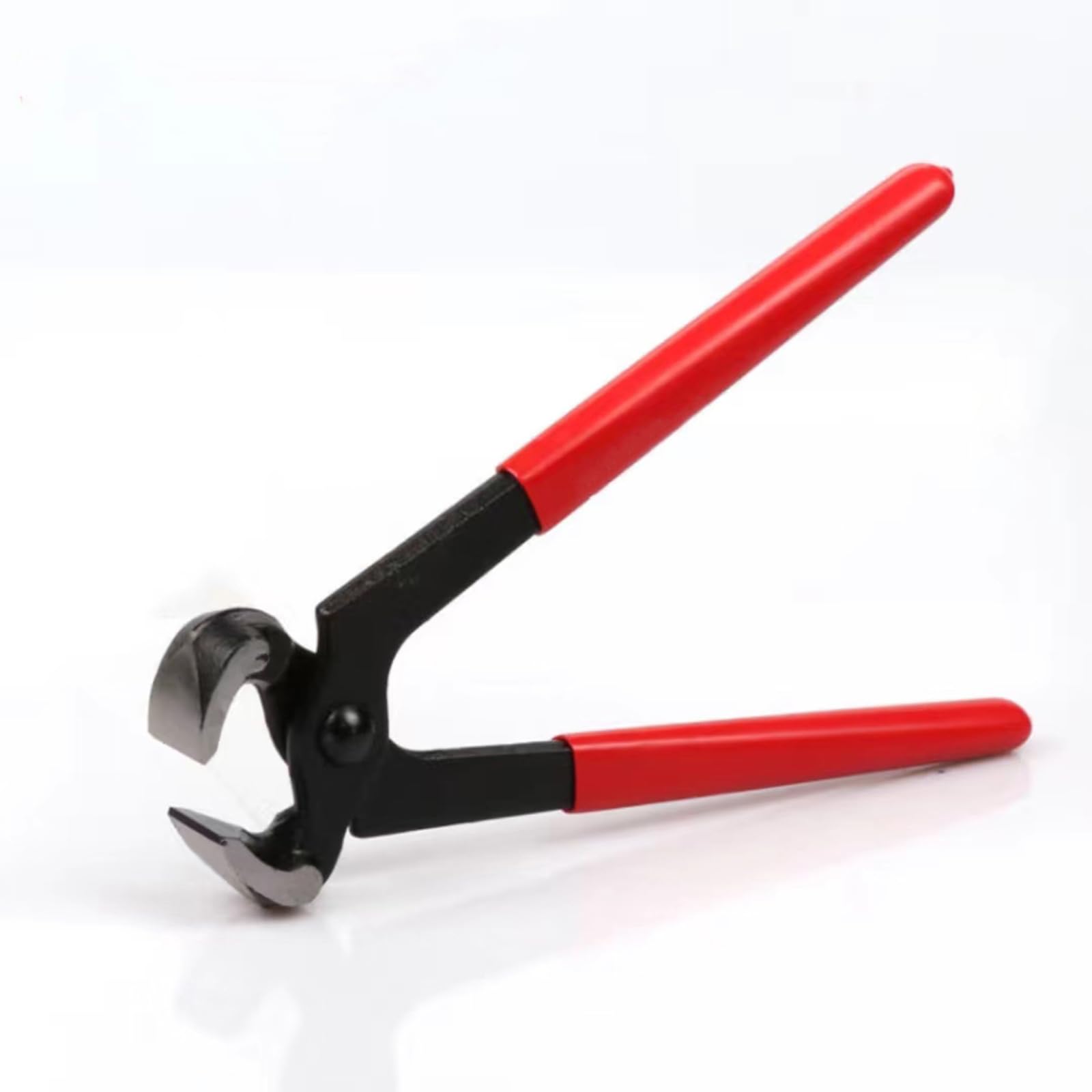 6 Inches Red Handle Ear Clamp Pliers,Durability Pinch Clamp Pliers,Multi-function Ear Hose Clamps Tool,Sharp Ear Clamp Pincer Pliers.