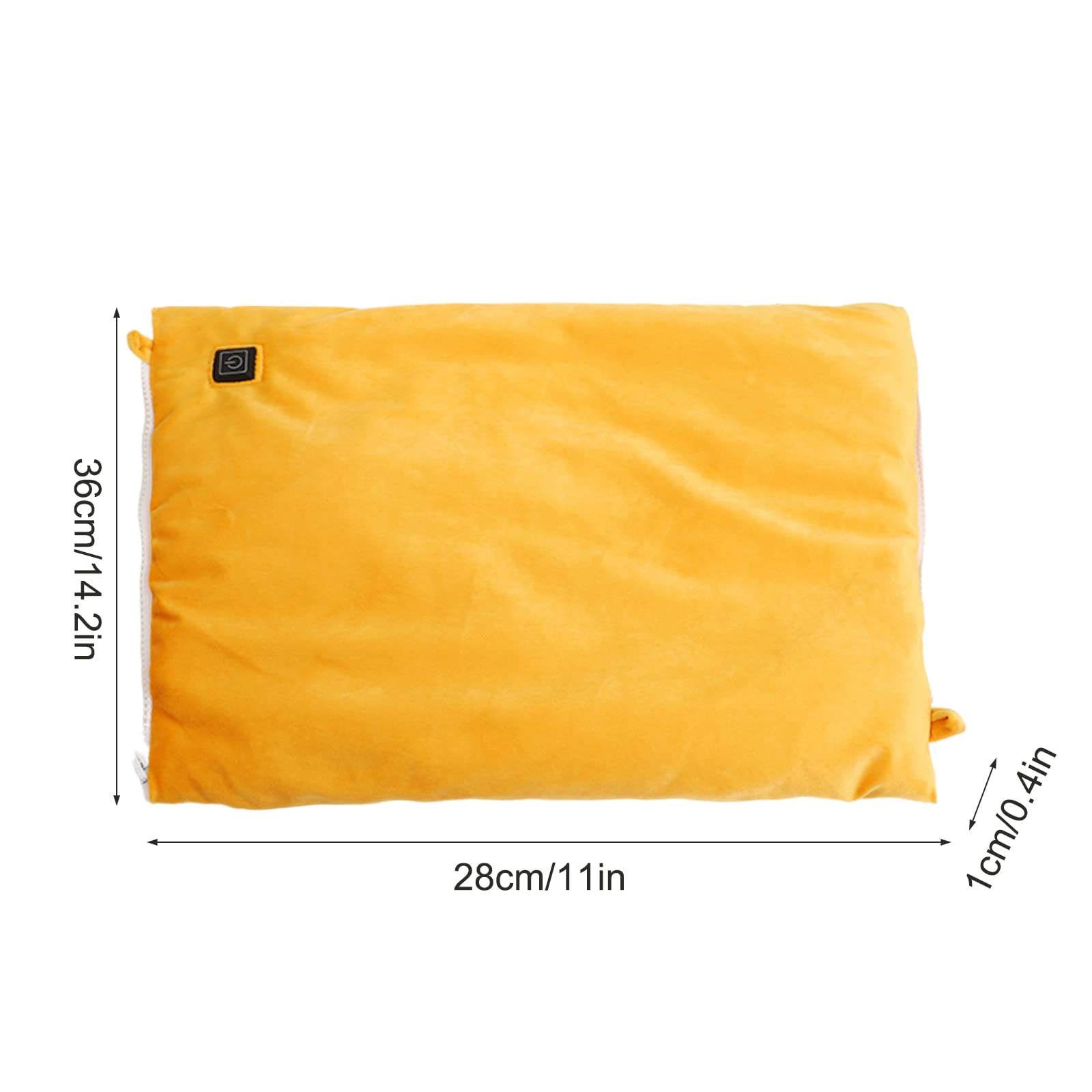 Manguito de Mano con calefacción eléctrica Almohadilla de calefacción eléctrica USB Ajustable Bolsa de Calentador de Manos Bolsa de Calentador de Manos Suave de Terciopelo Multiusos Cojín de Asiento