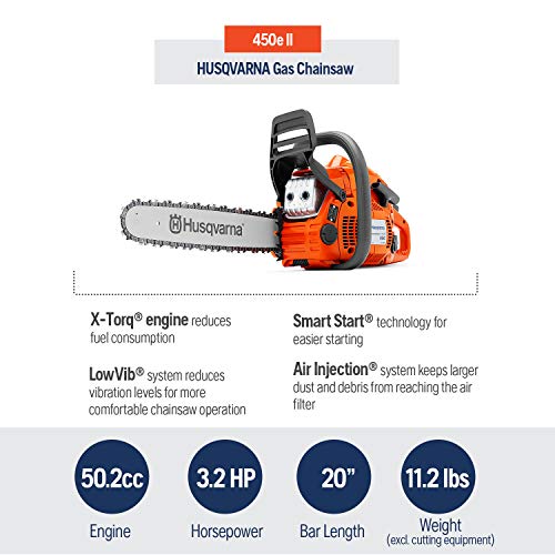 Husqvarna 18 Inch 450e II Gas Chainsaw