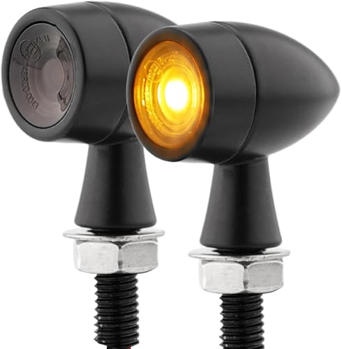 Vista 29 de TSUNG Mini luces intermitentes LED para motocicleta, micro intermitentes para delantero/trasero, universal, pequeño indicador para Cafe Racer Bobber