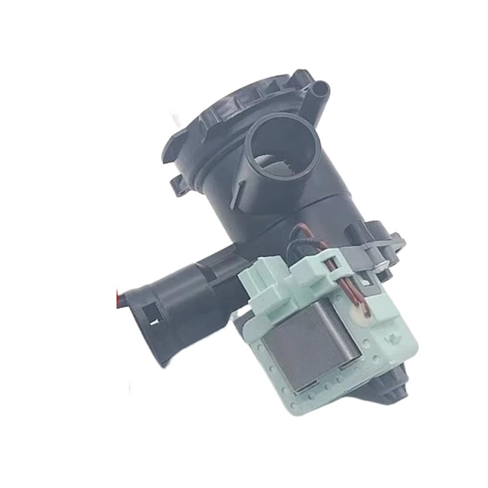 Washing Machine Drain Pump Washing, Compatible for Siemens, Compatible for Bosch，iQ300/iQ500 Drum Washing Machine Drain Motor Pump(A(Black))