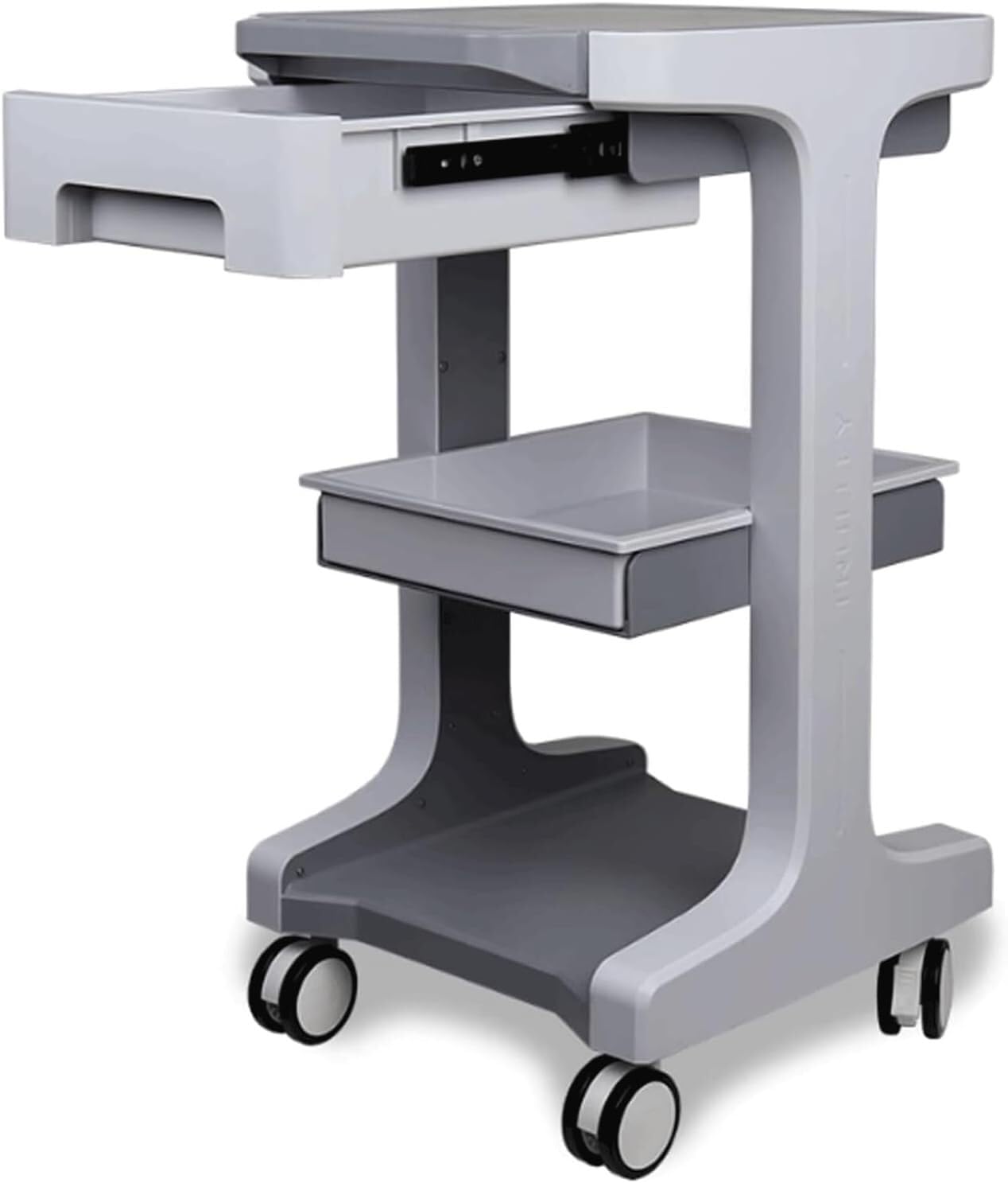 SSDDLZEQ Mobile Salon Station, Salon Trolley 3-tier Salon Rolling Cart Abs Plastic Trolley Cart With Casters Storage Utility Cart For Beauty Spa Salon Cart