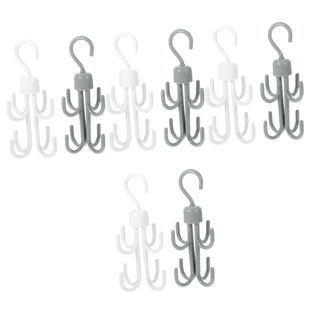 Ciieeo Organizador De Cinturones Percha Colgante para Armarios Soporte De Cinturones De Plástico Espacio Accesorio para Closet 2 Piezas X 4