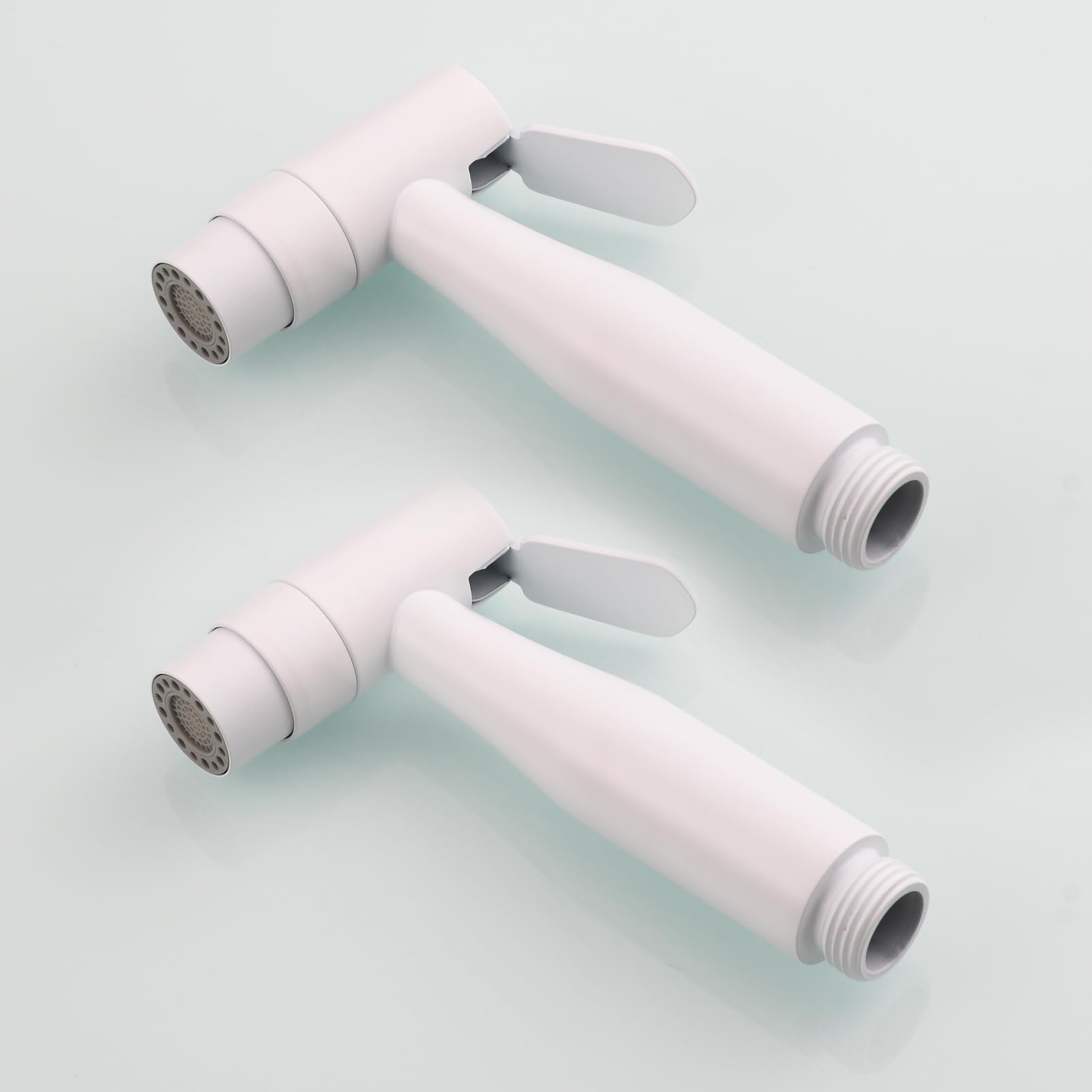 Tecmolog 2 Pezzi Doccetta WC a 2 Modalità in Acciaio Inox Doccia Bidet Portatile per l'Igiene Personale, Bianco, WS024AW-2