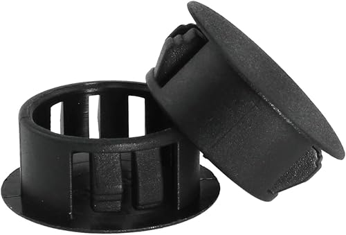 Miniatura 3 de AYLIFU 24 tapones de agujero negro de 34 pulgadas (0.748 in), tapón redondo de plástico, tapón de orificio a presión, protector de muebles, cubierta