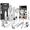 RATEL Cocktailset, 17 stuks cocktailshaker, cocktailmixset, ideaal voor thuis of bar, barkeeperset met 750 ml roestvrij…