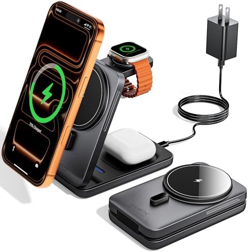 KPON Foldable 3-in-1 MagSafe Charging Station