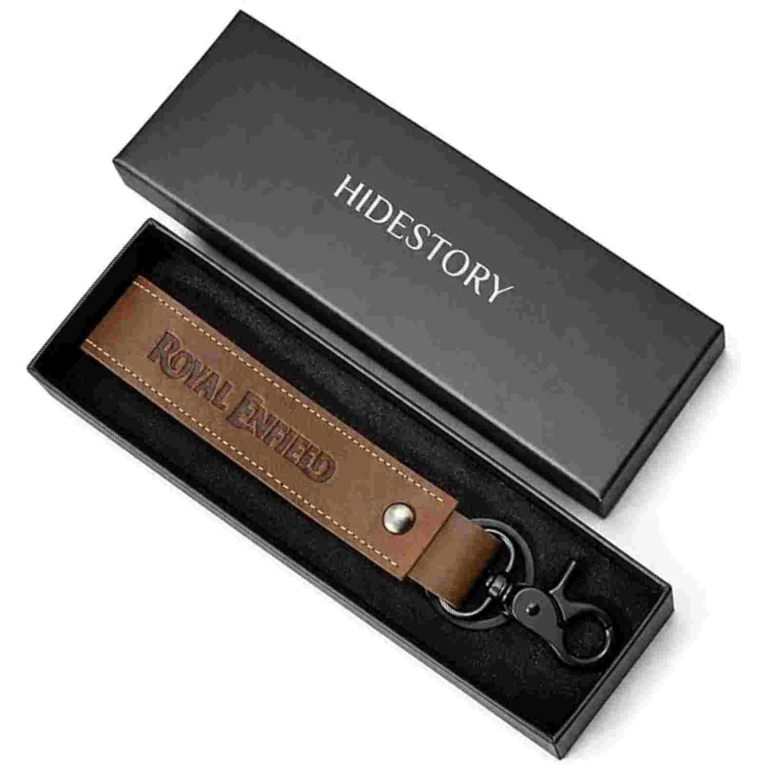 Personalised Genuine Leather Biker Keychain | Compatible with ROYAL ENFIELD BIKE | Custom Name, Initials or Number Engraving | Premium Motorcycle Keychain Gift-picture-21