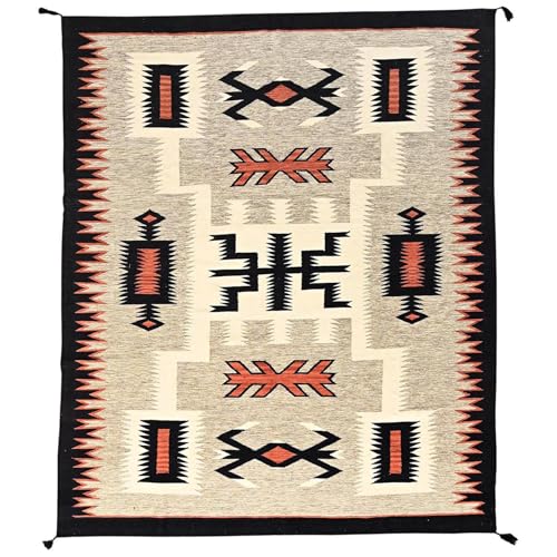 Shahbanu Rugs Southwestern Geometric Design Hand Woven Wool Area Rug,