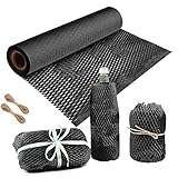 【Imprescindible para Empacar y Mover】--- Nuestro papel de respaldo de panal es una medida de protección necesaria cuando se manipula o transporta. Puede proteger eficazmente sus obras de arte, cristalería, cerámica, vajilla, vino, jarrones, cosméticos, marcos de cuadros y otros artículos frágiles para que no choquen entre sí. También es ideal para envolver regalos, decoración o regalos hechos a mano.