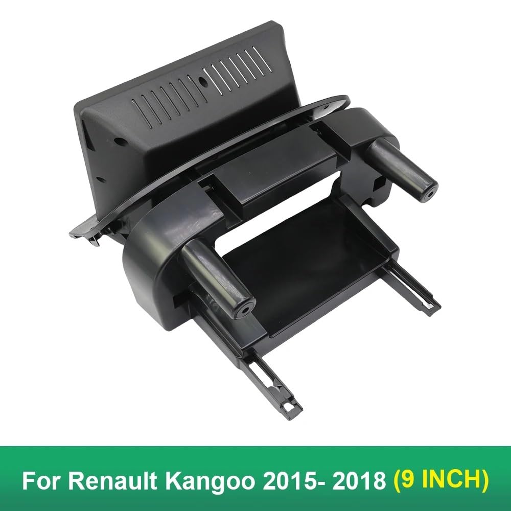 Cadre Façade Cache-Radio Façade autoradio 2 DIN 9 Pouces Compatible avec Renault Kangoo 2015-2018 (Cadre et Panneau d'installation pour DVD Double DIN) | Vehicle cables