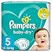 Pampers Baby-Dry Größe 5, 31 Windeln, bis zu 12 Stunden Rundum-Auslaufschutz, 11-16kg