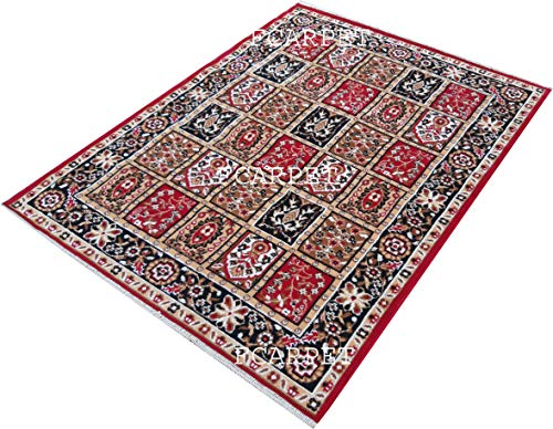 Image of Acrylic Classic Carpet (Multicolour, 6 x 8 Feet)