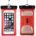 uFashion3C [Floating] Waterproof Cell Phone Case Dry Bag Pouch [With Headphone Jack,Armband,Lanyard] for iPhone 6,6S,6 Plus,6S Plus, Samsung Galaxy S8,Plus,S7,S6,Edge,Note 3,4,5,8, LG G5,G6 (Red)